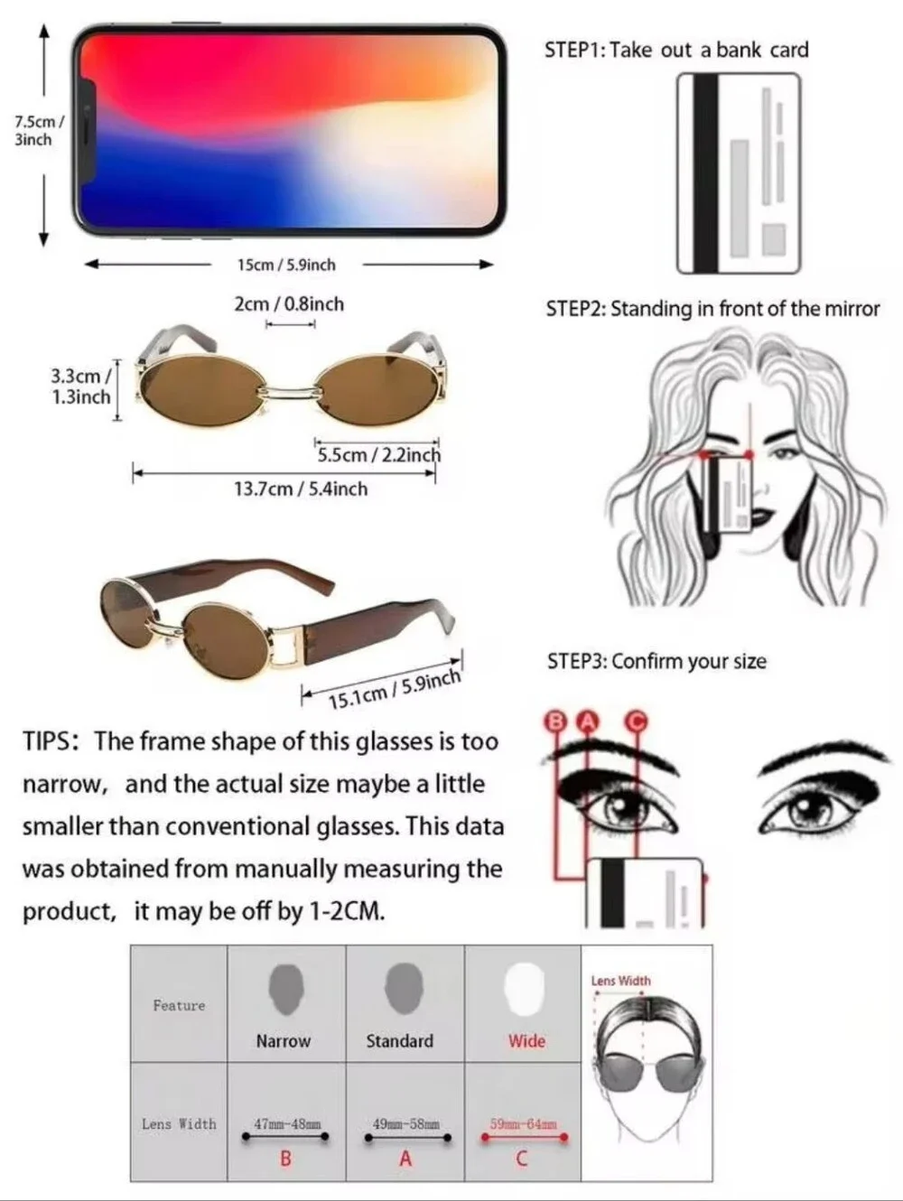 Women's Gold Frame Sunglasses with Brown Lenses